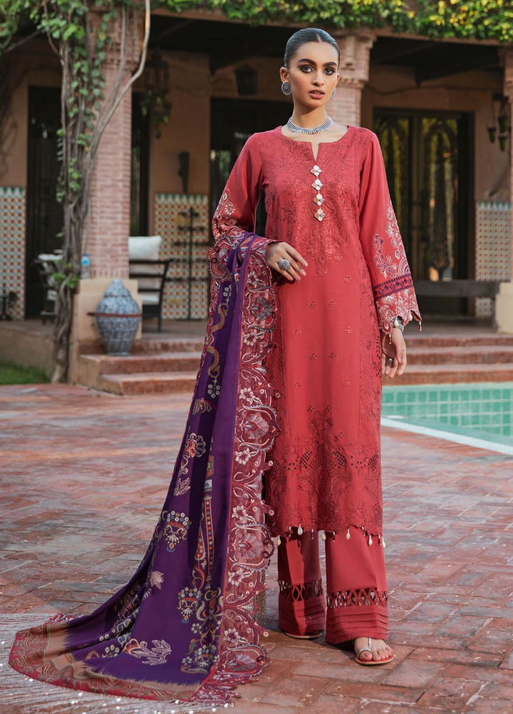Maya by Nureh Embriodered Slub Khaddar Suits Unstitched 3 Piece NU21MK NW-37 KYSAR - Winter Collection