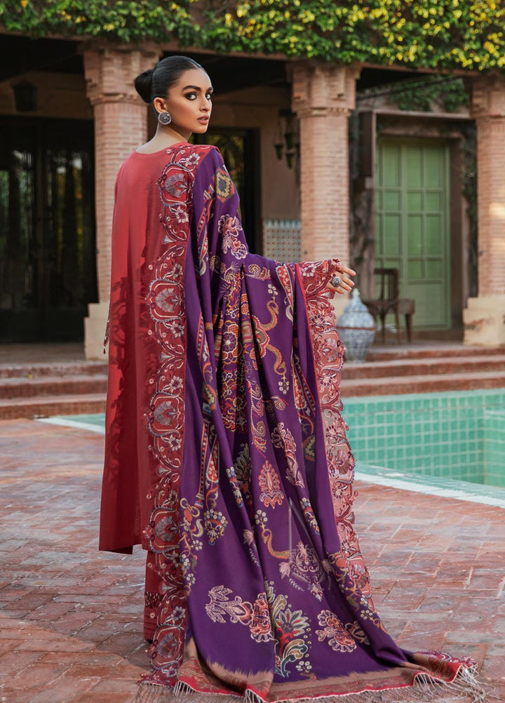 Maya by Nureh Embriodered Slub Khaddar Suits Unstitched 3 Piece NU21MK NW-37 KYSAR - Winter Collection