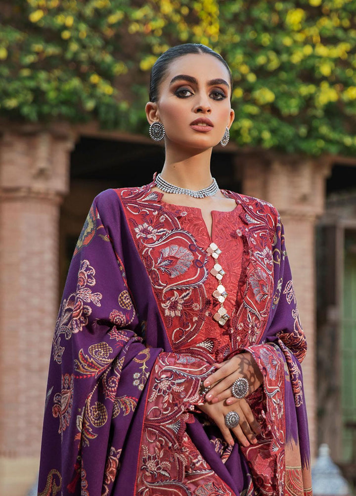 Maya by Nureh Embriodered Slub Khaddar Suits Unstitched 3 Piece NU21MK NW-37 KYSAR - Winter Collection