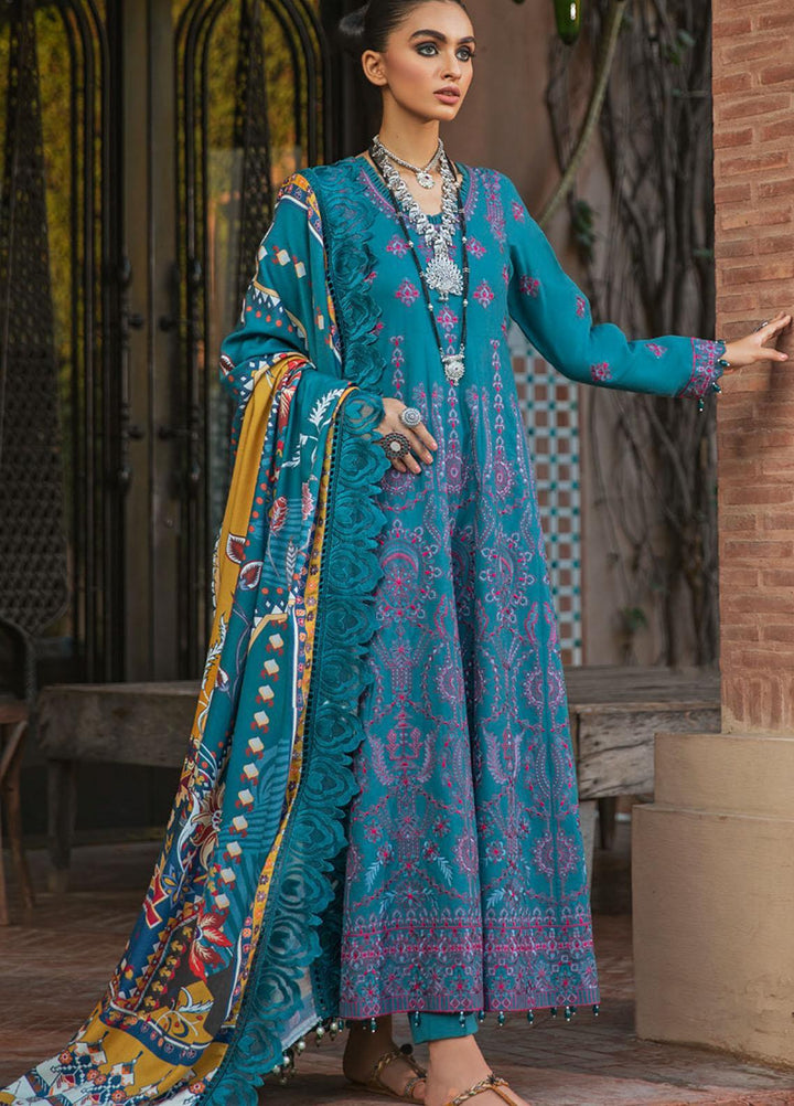 Maya by Nureh Embriodered Slub Khaddar Suits Unstitched 3 Piece NU21MK NW-38 LILIAN - Winter Collection
