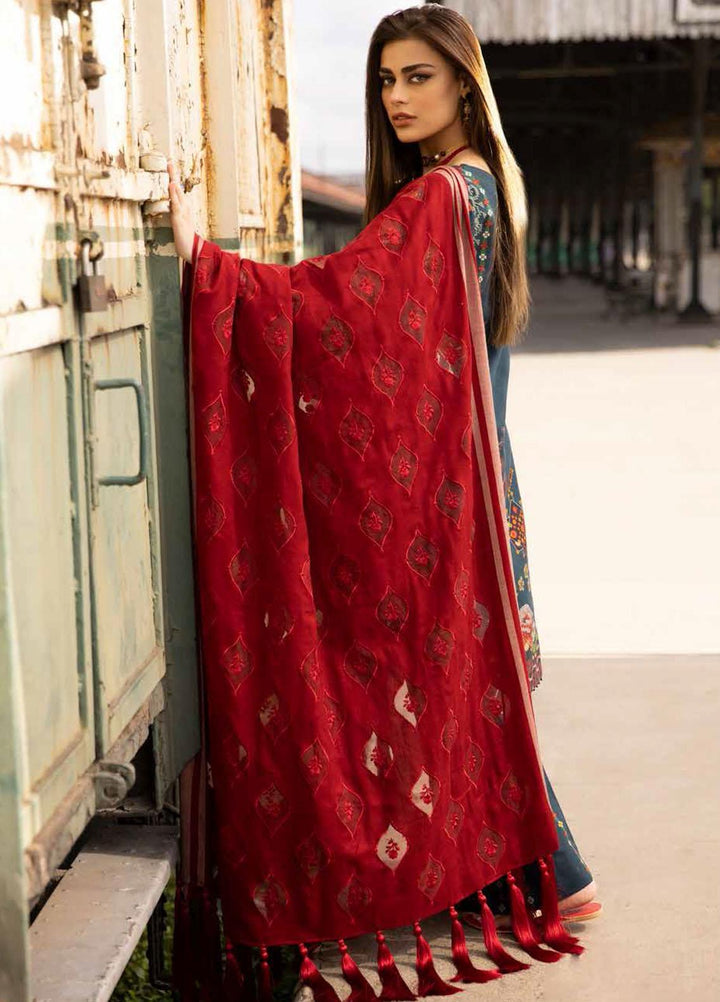 Maya by Nureh Embroidered Slub Khaddar Suits Unstitched 3 Piece NU21MW NW-46 - Winter Collection