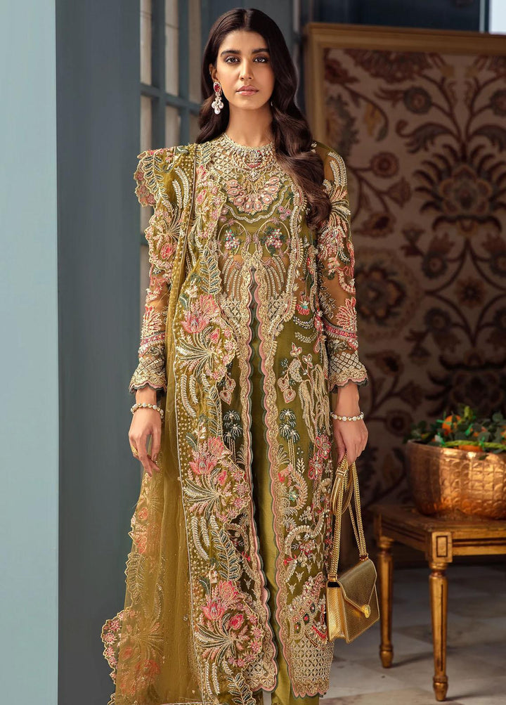 Mayal By Suveez Embroidered Net Suits Unstitched 3 Piece SZ22M LP-01 Heena - Luxury Collection