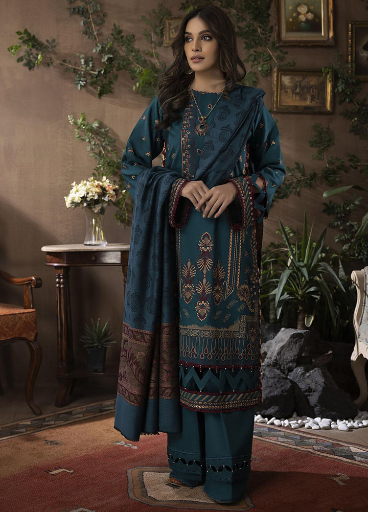 Maysha By Panache Embroidered Woolen Suits Unstitched 3 Piece PCH22M D-10 - Winter Collection