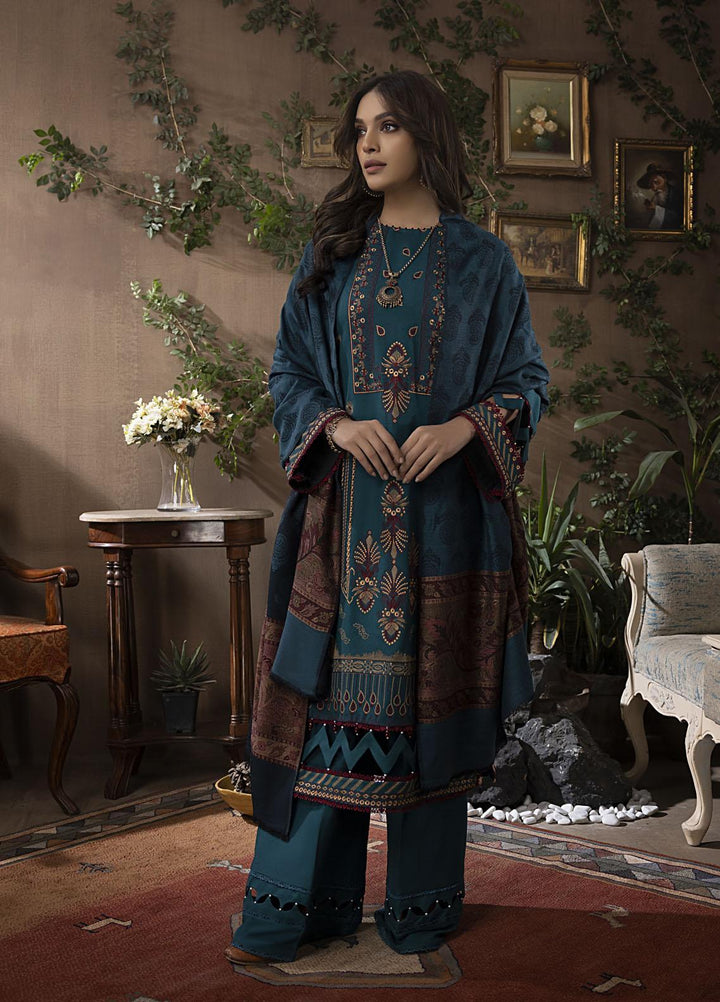 Maysha By Panache Embroidered Woolen Suits Unstitched 3 Piece PCH22M D-10 - Winter Collection