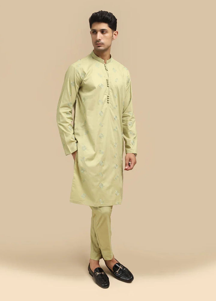 Mazham Pret Embroidered Cotton Kurta Pajama MCEKT-MED3333