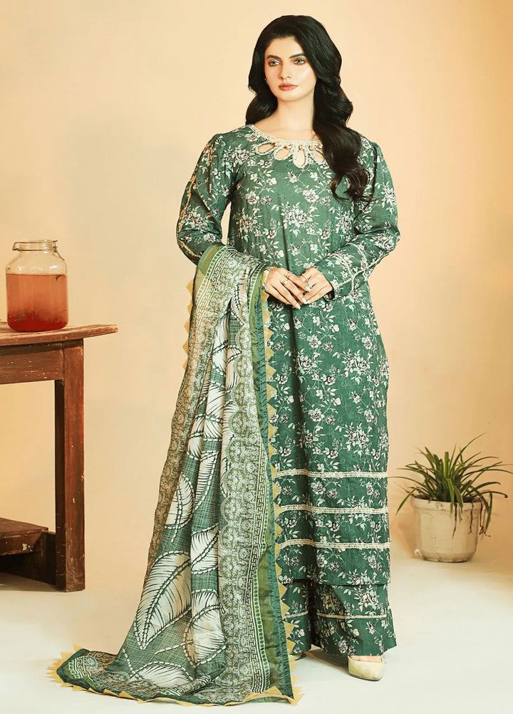 Meadow Freesia by Ziara Printed Cotton Suits Unstitched 3 Piece ZI24MF Anika - Casual Collection