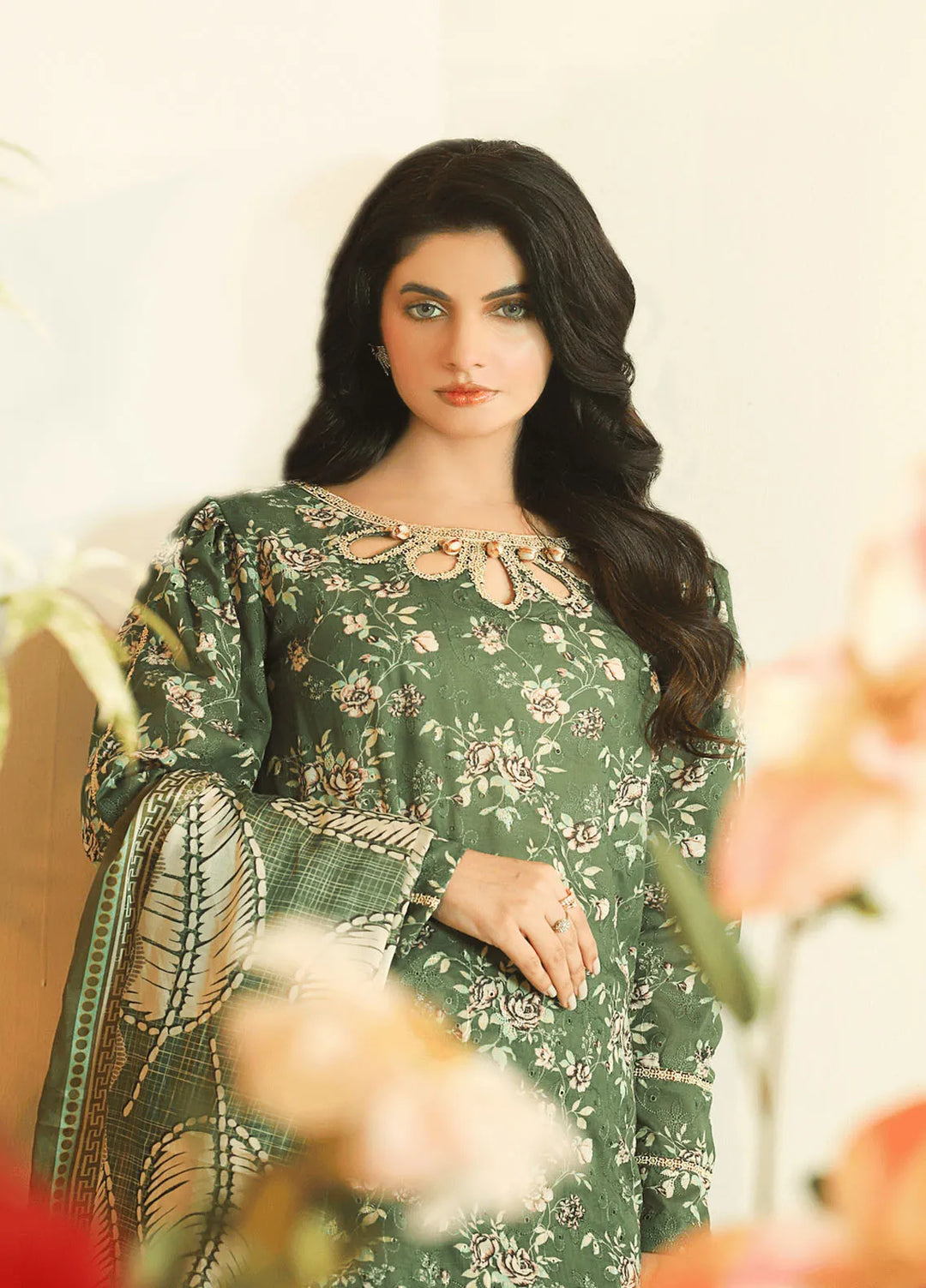 Meadow Freesia by Ziara Printed Cotton Suits Unstitched 3 Piece ZI24MF Anika - Casual Collection