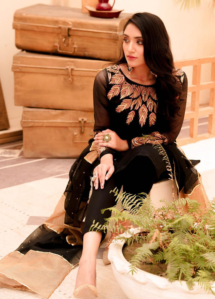 Meerab Shahid Pret  Khaadi Net 2 Piece MS22LP Leaf