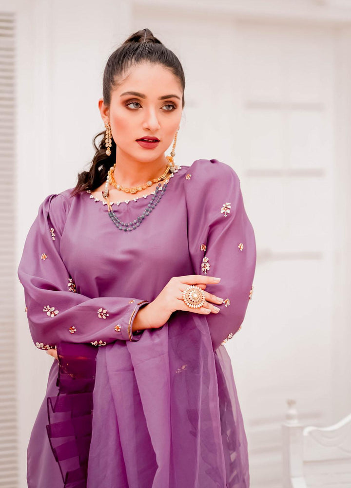 Meerab Shahid Pret  Raw Silk 2 Piece MS22LP Lilac