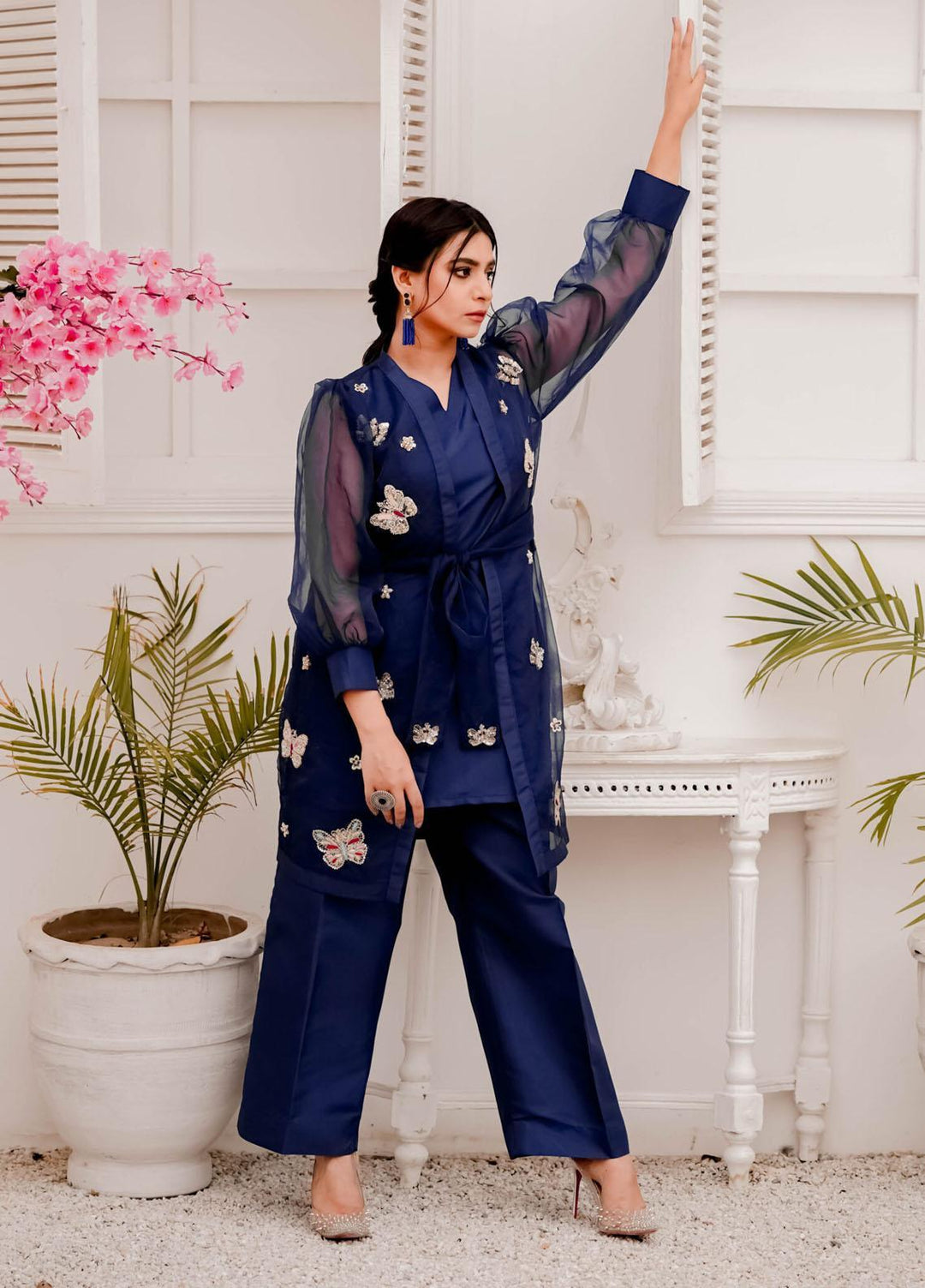 Meerab Shahid Pret  Raw Silk 2 Piece MS22LP Mariposa