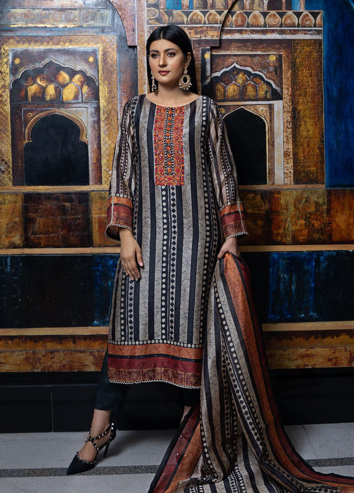 Meerab Shahid Pret  Raw Silk 3 Piece D-06