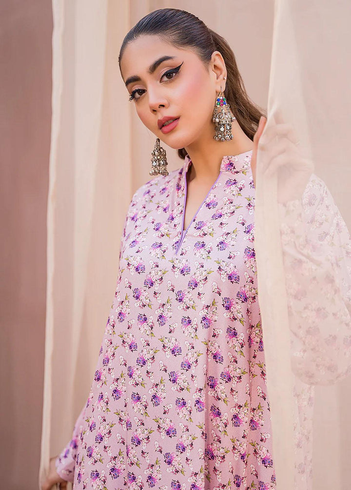 Meerak Printed Linen Suits Unstitched 2 Piece MRK23CW Eosin - Winter Collection