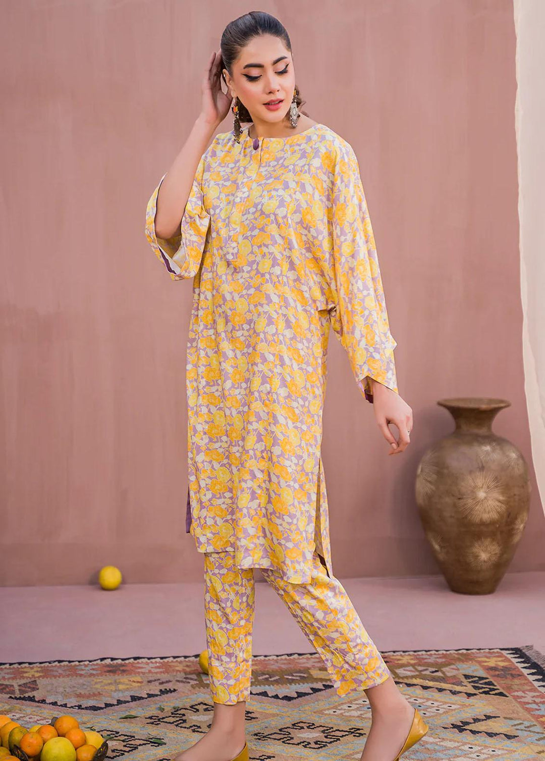 Meerak Printed Linen Suits Unstitched 2 Piece MRK23CW Glint - Winter Collection