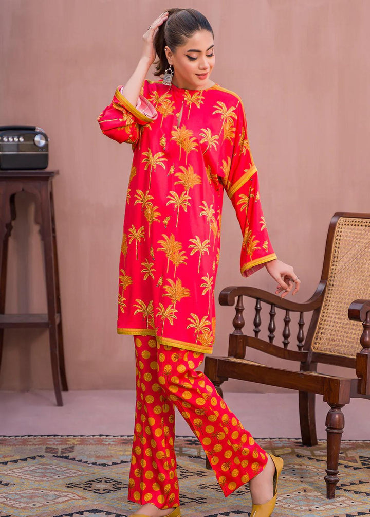 Meerak Printed Linen Suits Unstitched 2 Piece MRK23CW Luxe - Winter Collection