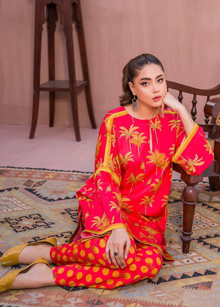 Meerak Printed Linen Suits Unstitched 2 Piece MRK23CW Luxe - Winter Collection