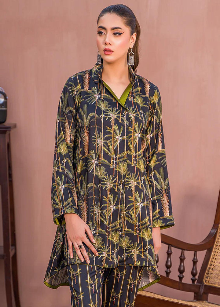 Meerak Printed Linen Suits Unstitched 2 Piece MRK23CW Tropic - Winter Collection