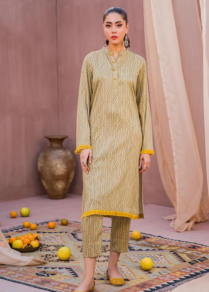 Meerak Printed Linen Suits Unstitched 2 Piece MRK23CW Verve - Winter Collection