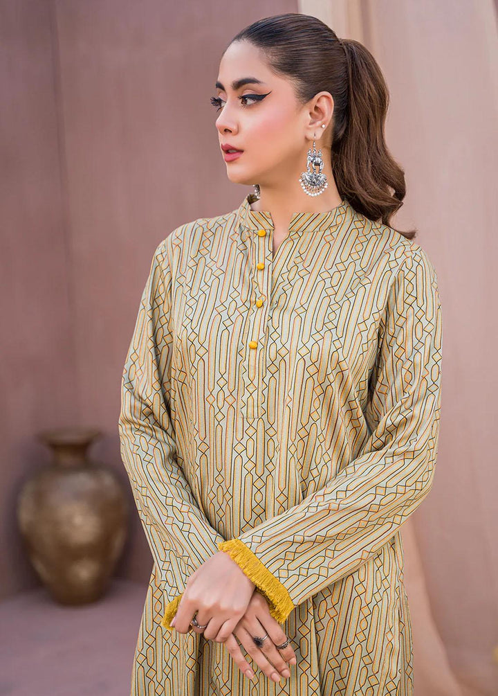 Meerak Printed Linen Suits Unstitched 2 Piece MRK23CW Verve - Winter Collection