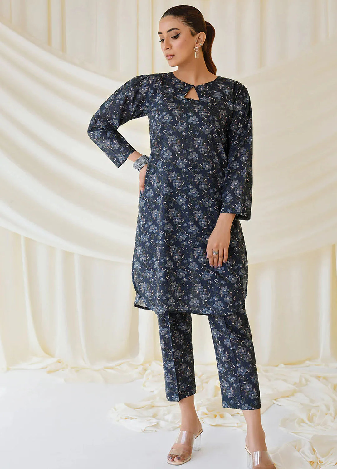 Meerak Pret Printed  2 Piece Suit D-09 MK-05