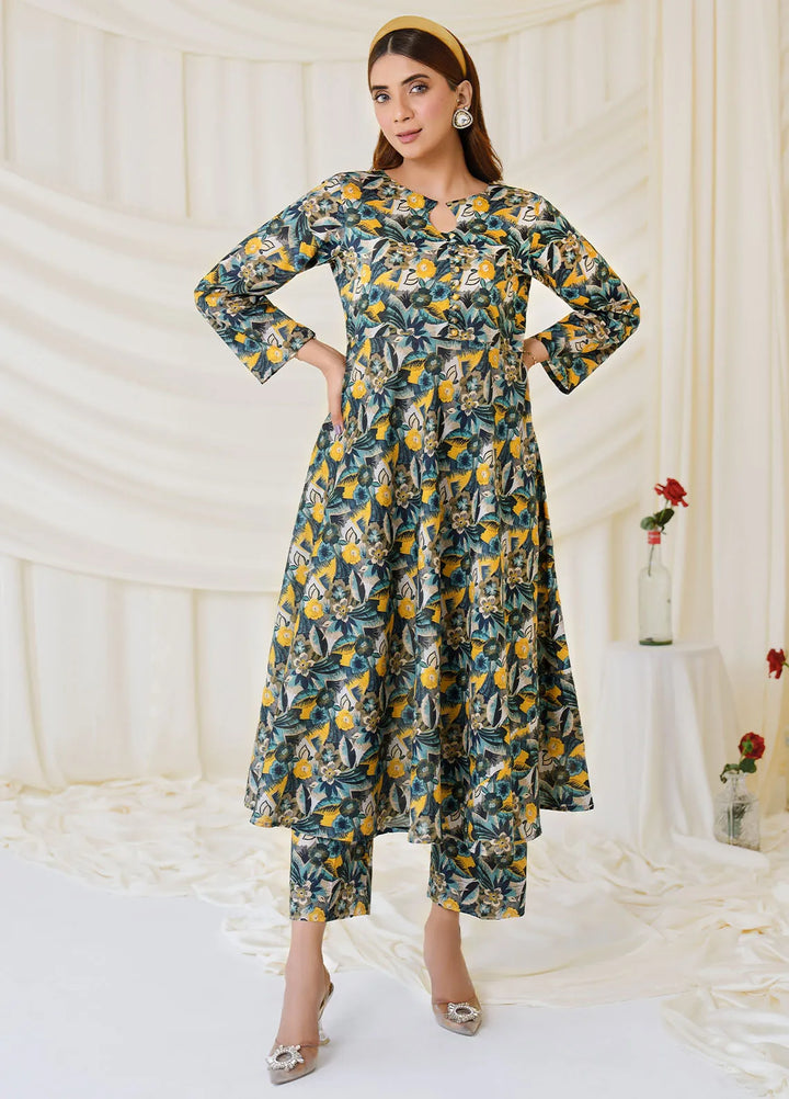 Meerak Pret Printed  2 Piece Suit D-21 MK