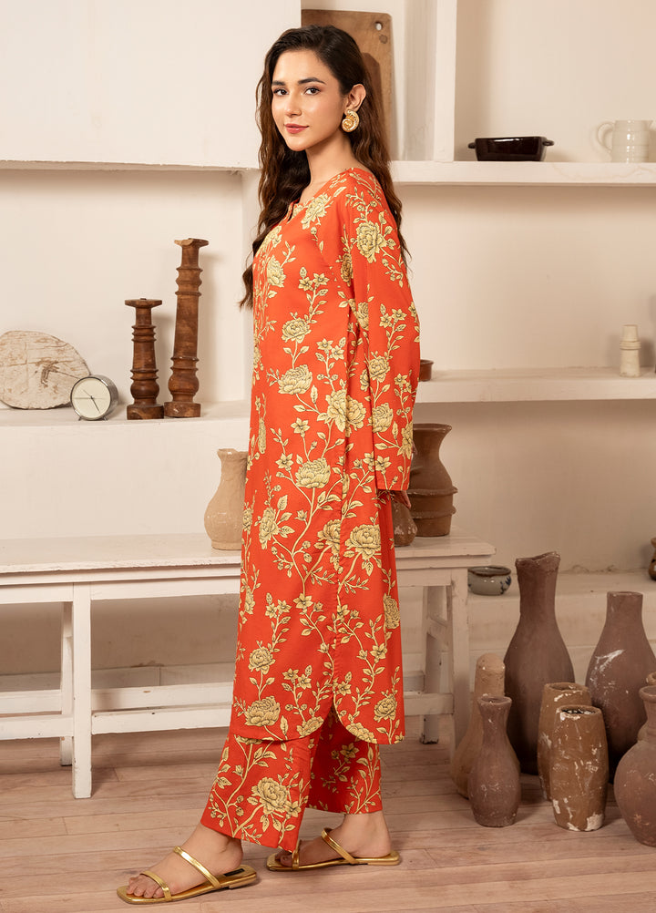 Meerak Pret Printed Cotton Lawn 2 Piece Suit D-03