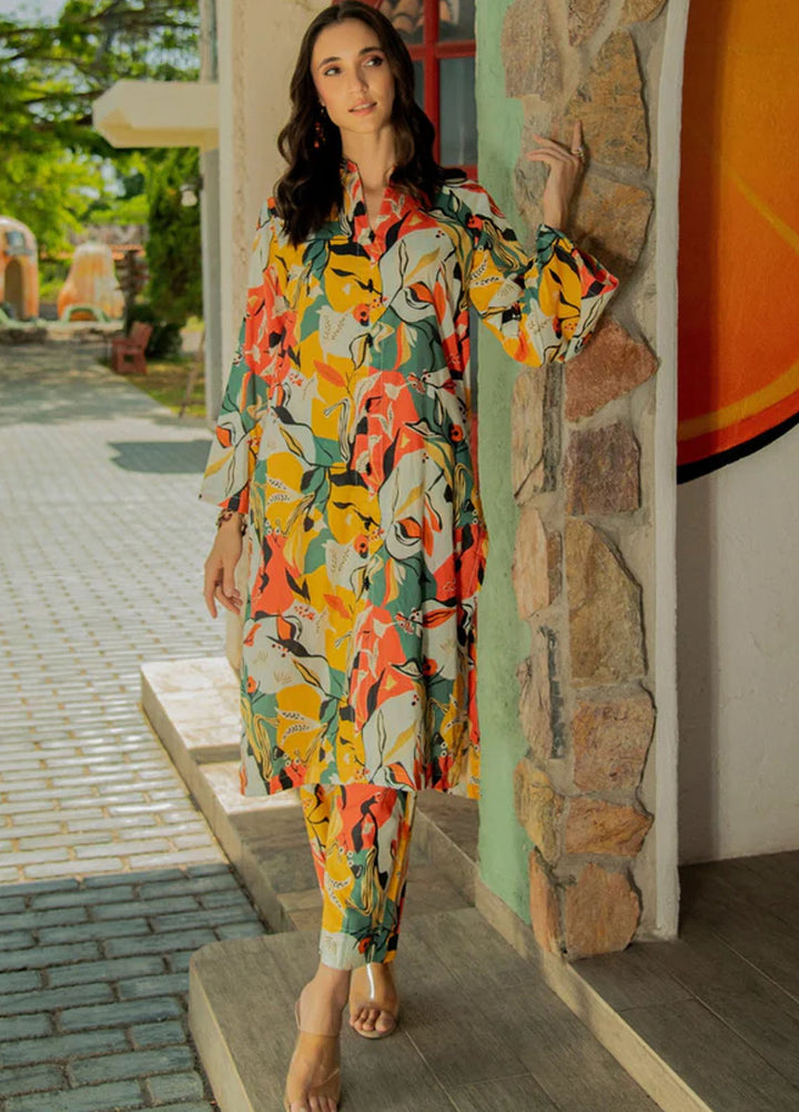 Meerak Pret Printed Lawn 2 Piece Suit GF-07