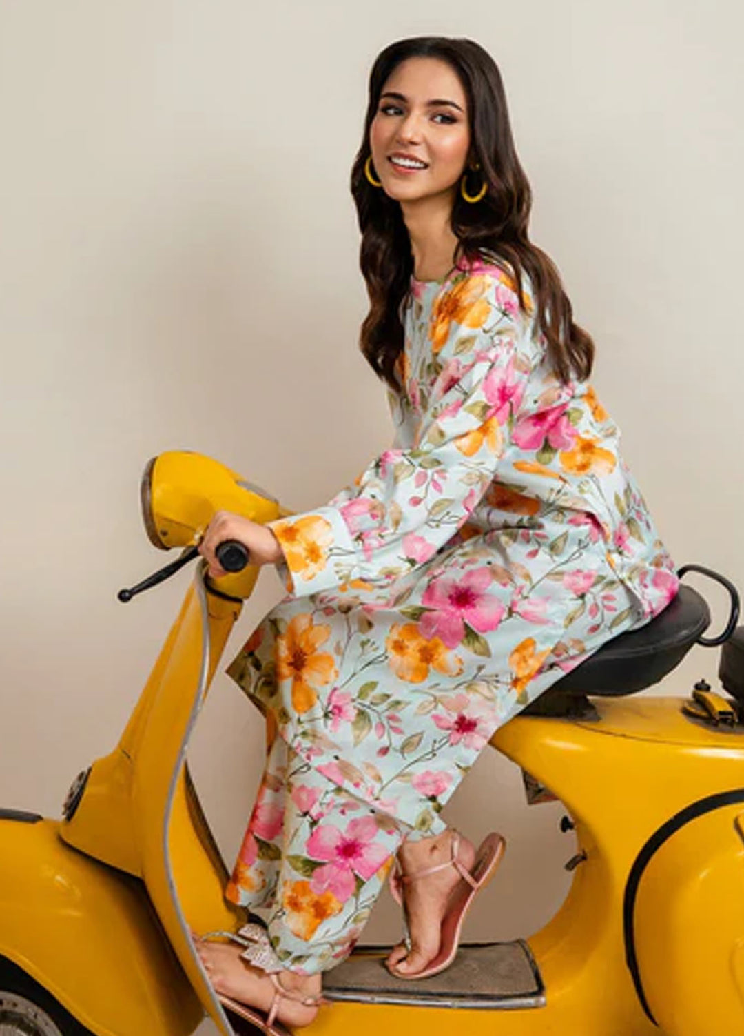 Meerak Pret Printed Silk 2 Piece Suit Mahveen