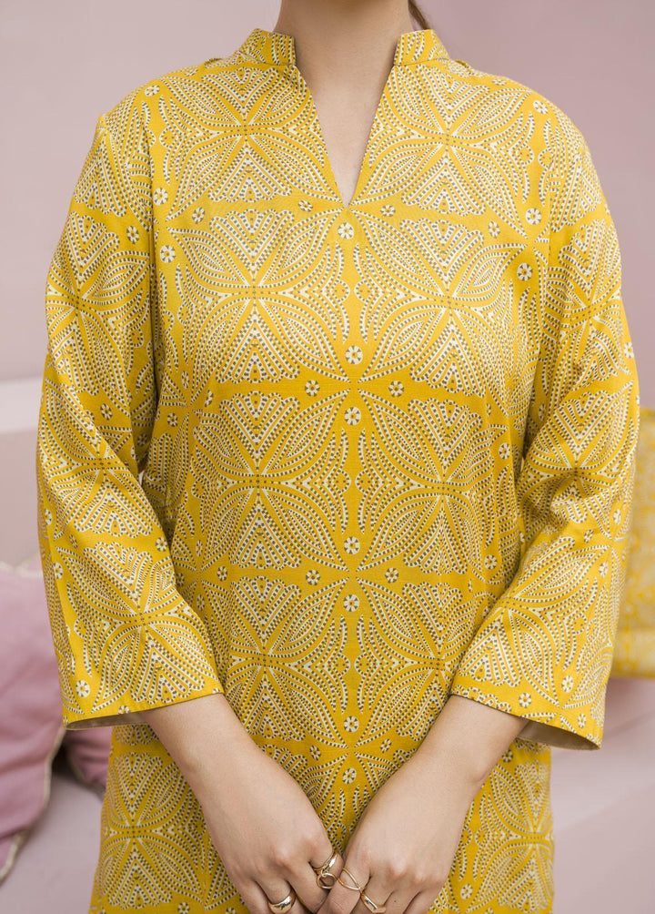 Meerak Pret Printed Raw Silk 2 Piece Suit Gilded