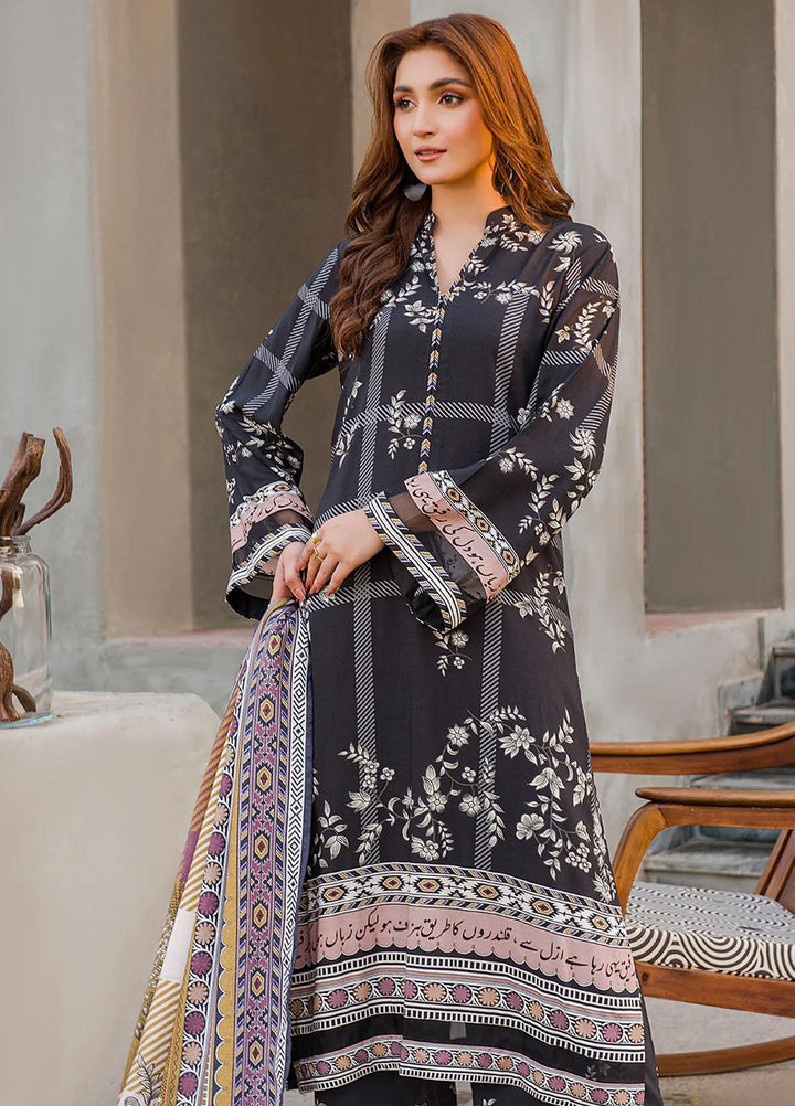 Meerak Printed Linen Suits Unstitched 3 Piece MRK24RZ Azal - Formal Collection
