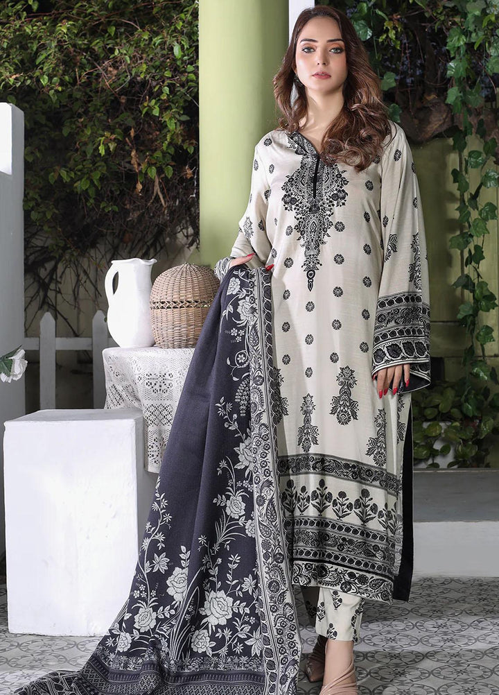 Meerak Printed Slub Linen Suits Unstitched 3 Piece MRK24RZ Dahlia - Formal Collection