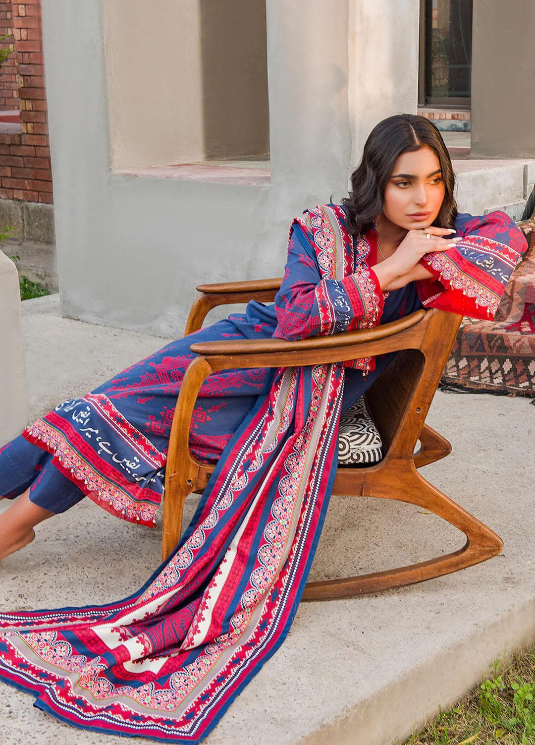 Meerak Printed Linen Suits Unstitched 3 Piece MRK24RZ Yakeen - Formal Collection