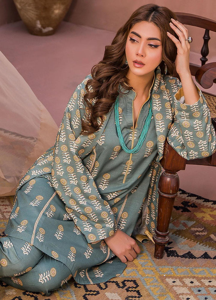 Meerak Printed Cambric Suits Unstitched 3 Piece MRK23SW Luxe - Winter Collection