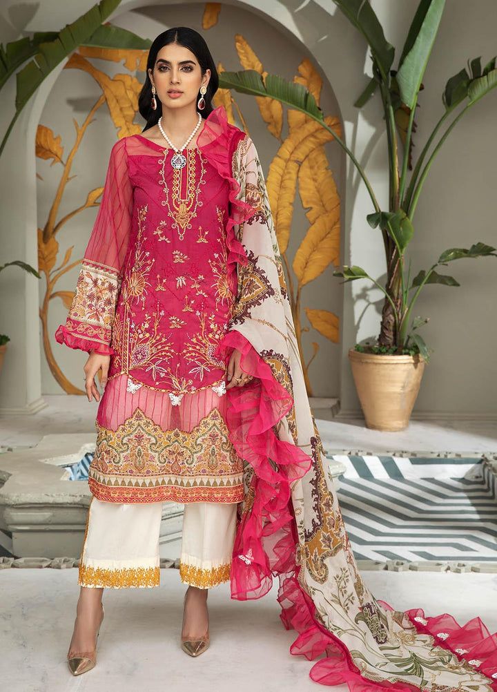 Coup De Fodre By Meeral Embroidered Lawn Suits Unstitched 3 Piece MRL21CF 03 Blair - Luxury Collection
