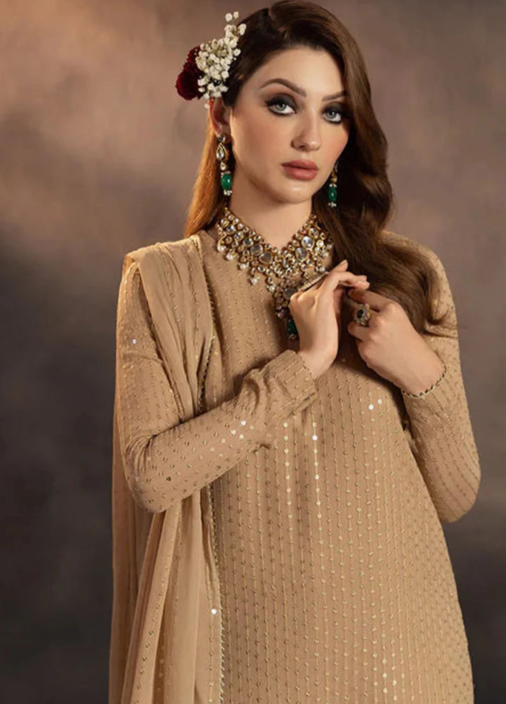 Meeral Pret Embroidered Chiffon 3 Piece Suit Zarina