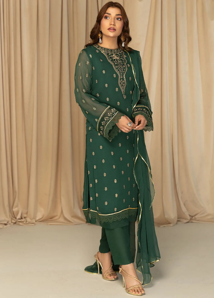Meeral Pret Embroidered Chiffon 3 Piece Suit Zuri