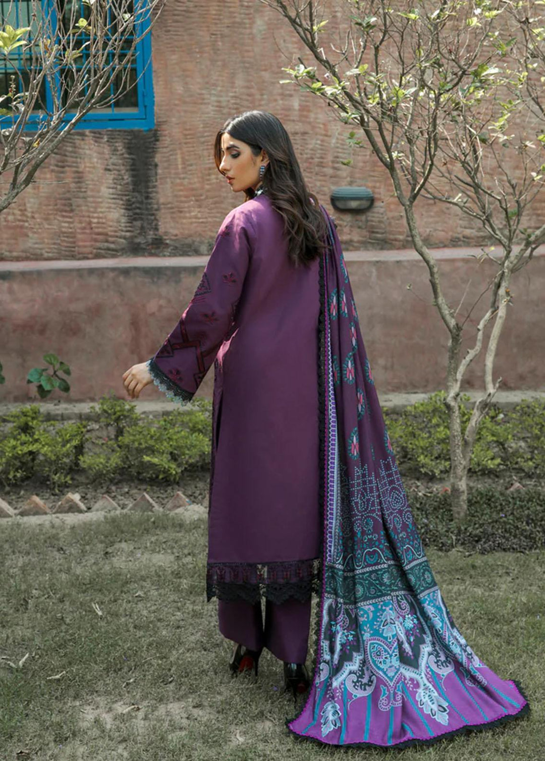 Meeras by Florent Embroidered Khaddar Suits Unstitched 3 Piece FL22M FL 2A - Winter Collection