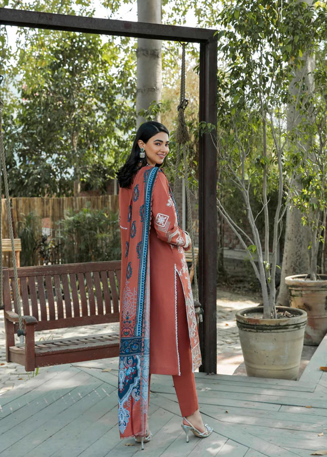Meeras by Florent Embroidered Khaddar Suits Unstitched 3 Piece FL22M FL 2B - Winter Collection
