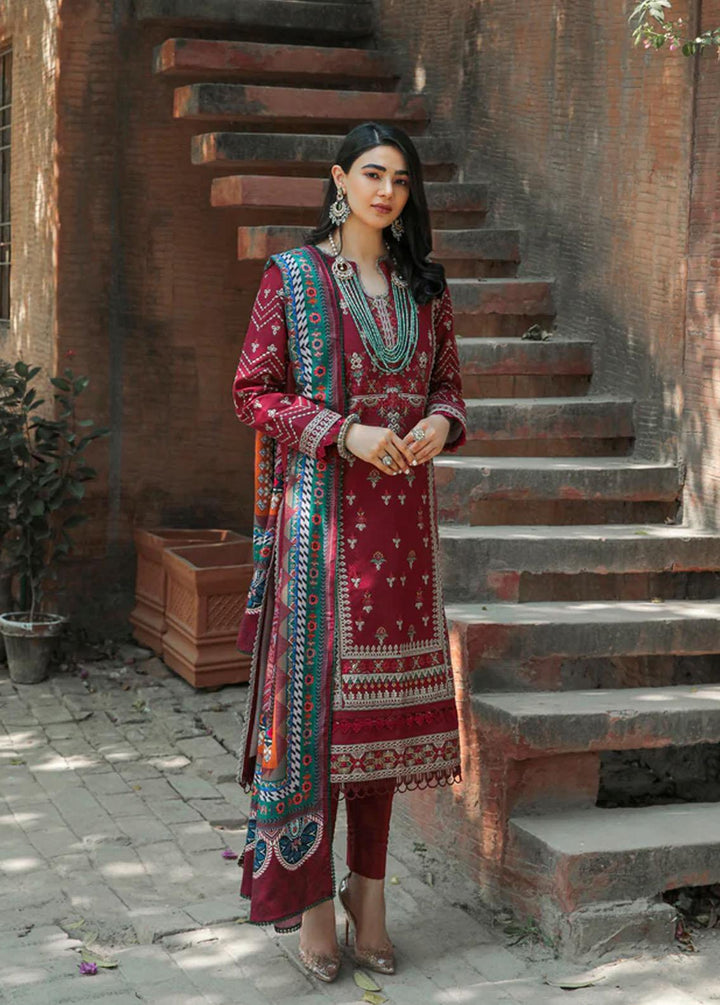 Meeras by Florent Embroidered Khaddar Suits Unstitched 3 Piece FL22M FL 3B - Winter Collection