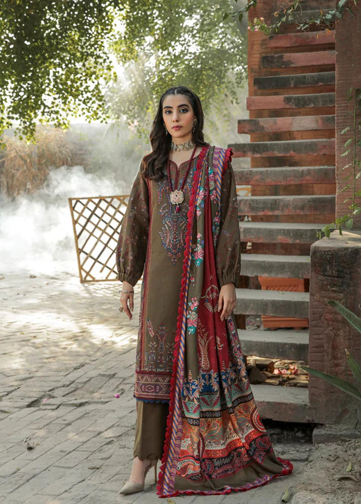 Meeras by Florent Embroidered Khaddar Suits Unstitched 3 Piece FL22M FL 4B - Winter Collection