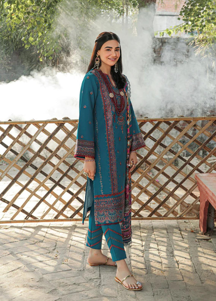 Meeras by Florent Embroidered Khaddar Suits Unstitched 3 Piece FL22M FL 8B - Winter Collection