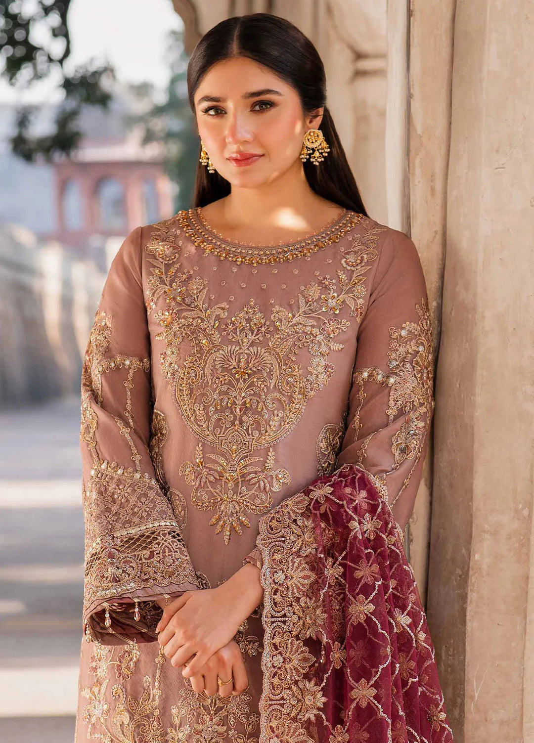 Meeras by Imrozia Serene Embroidered Organza Suit Unstitched 3 Piece IM25ME I-220 Zohra - Luxury Collection