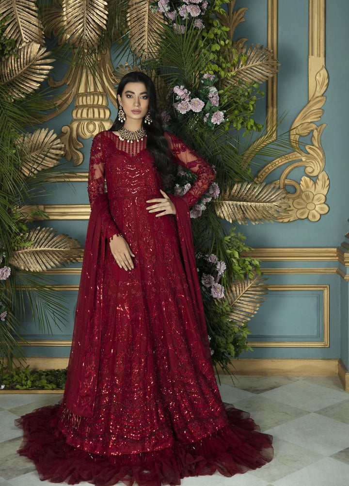 Serene by Mehak Yaqoob Embroidered Net Suits Unstitched 3 Piece MY22SW 02-Flavia - Wedding Collection