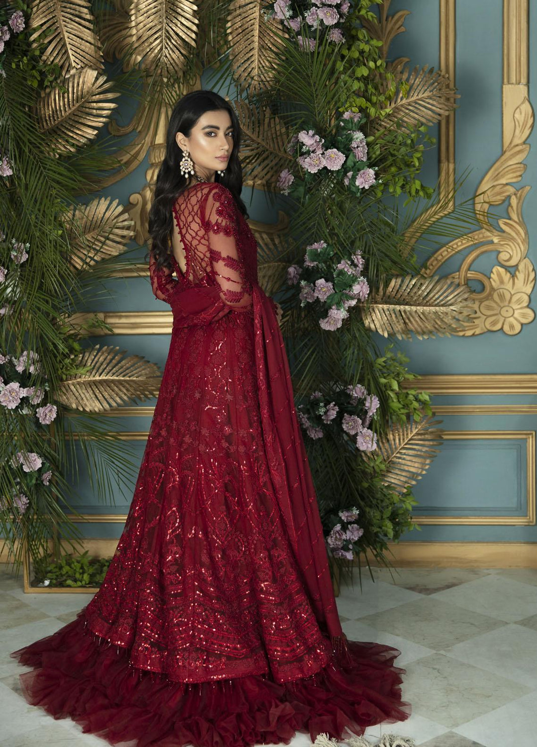 Serene by Mehak Yaqoob Embroidered Net Suits Unstitched 3 Piece MY22SW 02-Flavia - Wedding Collection
