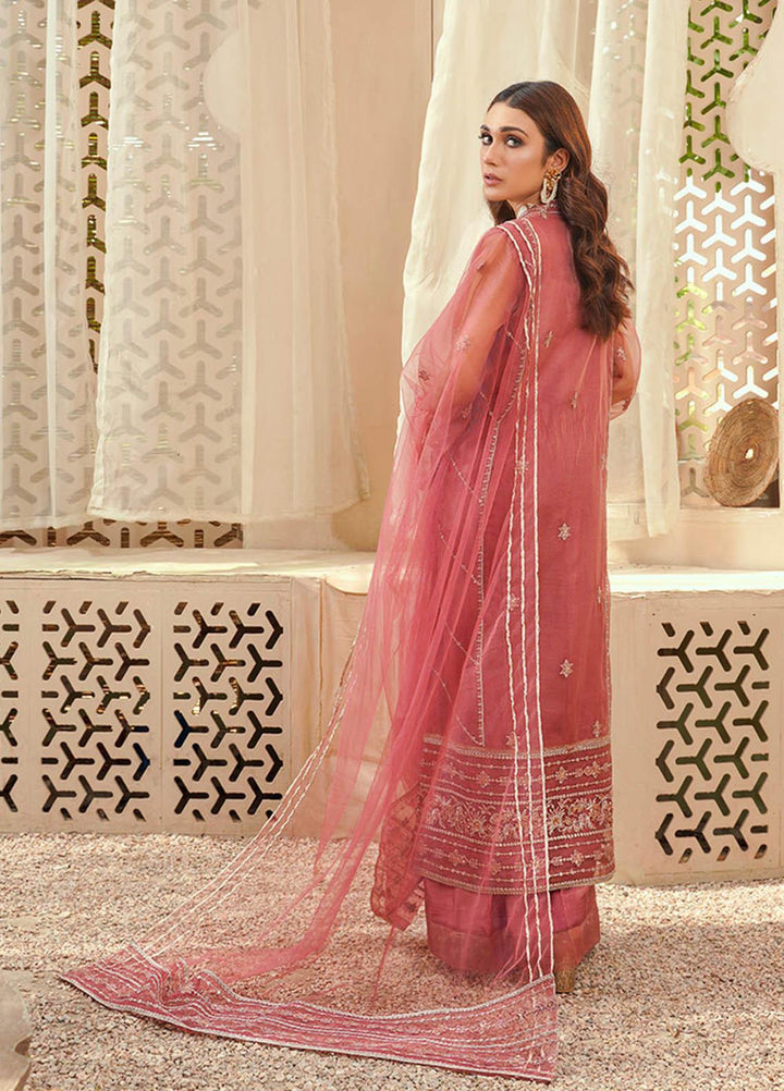 Shanzay Luxury Pret Festive Organza 3 Piece Suit SHN23MB ROSE BON BON (MB-06)