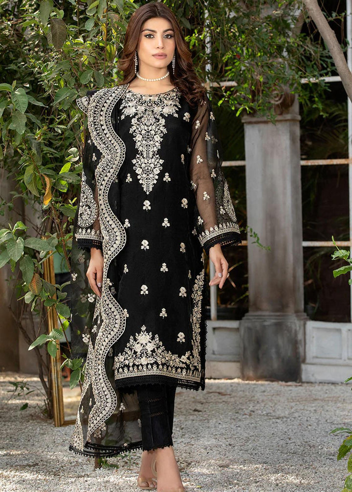 Meher-un-Nissa By Elegance Embroidered Organza Suits Unstitched 3 Piece ELG23MF Amara - Luxury Festive Collection