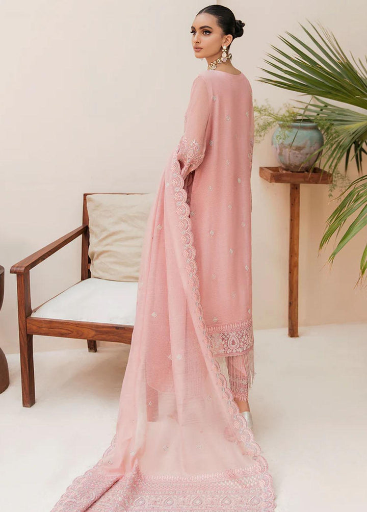 Meher-un-Nissa By Elegance Embroidered Cotton Net Suits Unstitched 3 Piece ELG23MF Amena-A - Luxury Festive Collection