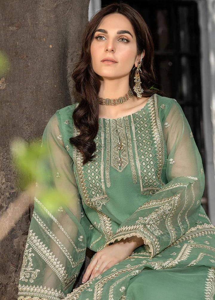 Meher-un-Nissa By Elegance Embroidered Organza Suits Unstitched 3 Piece ELG23MF Anara - Luxury Festive Collection