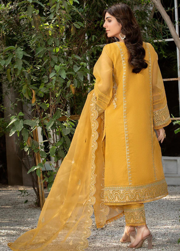 Meher-un-Nissa By Elegance Embroidered Organza Suits Unstitched 3 Piece ELG23MF Arya - Luxury Festive Collection