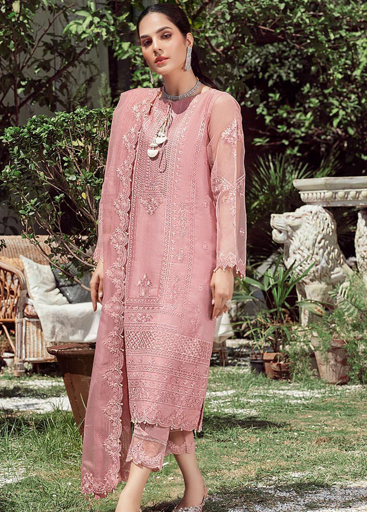Meher-un-Nissa By Elegance Embroidered Organza Suits Unstitched 3 Piece ELG23MF Dalila - Luxury Festive Collection