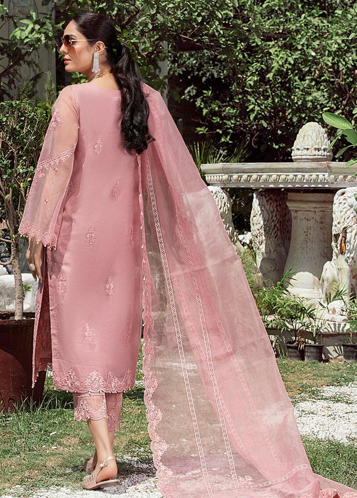 Meher-un-Nissa By Elegance Embroidered Organza Suits Unstitched 3 Piece ELG23MF Dalila - Luxury Festive Collection